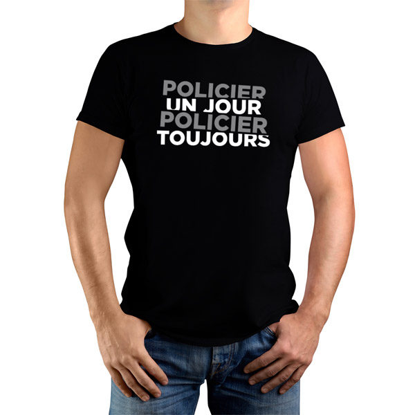 t shirt policier