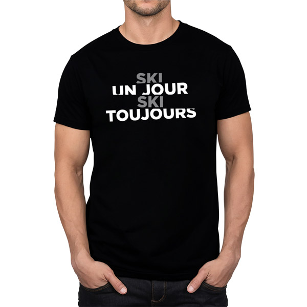 t shirt modèle ski
